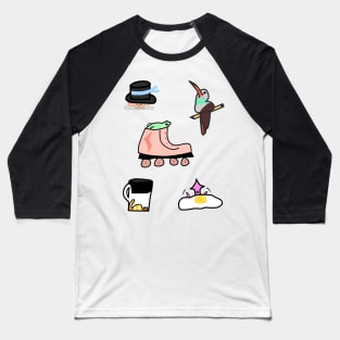 Tiny Animals & So On Baseball T-Shirt